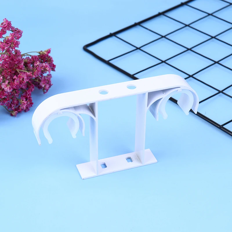 Curtain Rod Double Curtain Rod Brackets Top Mounted Roman Rod Aluminium Holder Suspended Curtain Support Bracket