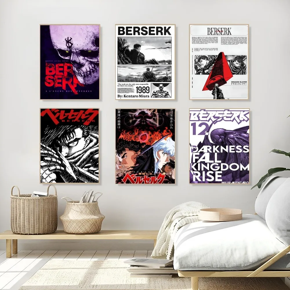Anime Poster Self-adhesive Waterproof Paper Sticker 1PC