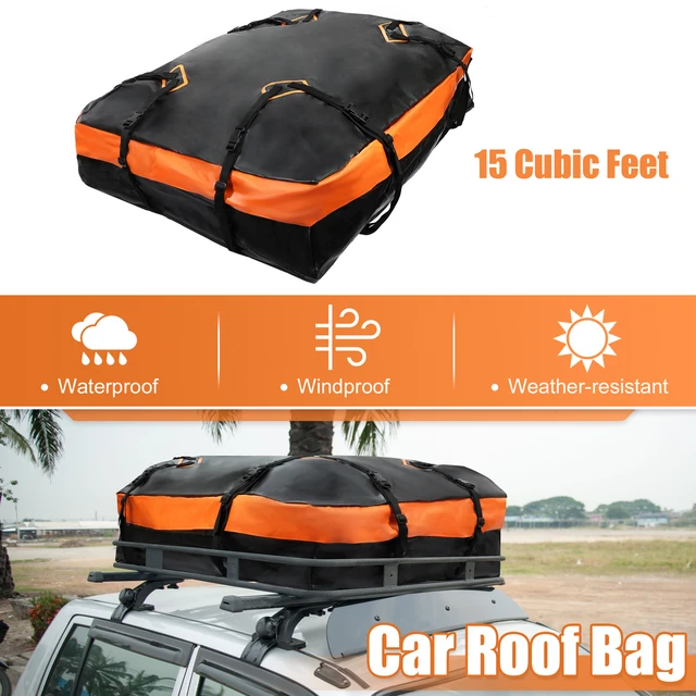 X Autohaux Pvc Waterproof Cargo Bag Car Roof Carrier Rooftop Top Cargo  Luggage Bag Storage Cube Bag For Cars Travel Camping - Roof Racks & Boxes -  AliExpress