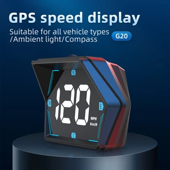 OBD2 Car Head Up Display HUD Smart Car Temperatura acqua e olio Turbo RPM Gauge Contachilometri digitale Allarme di sicurezza Misuratore automatico
