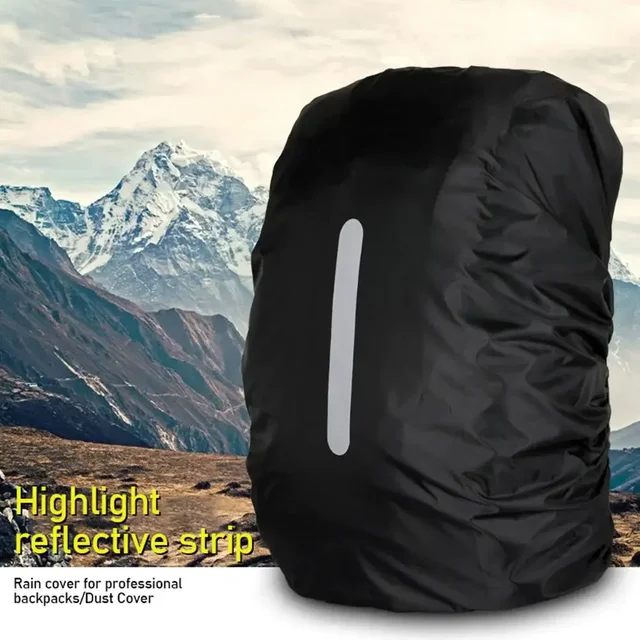 30-40L Reflective Waterproof Backpack Rain Cover Outdoor Sport Night Cycling Safety Light Raincover Case Bag Camping Hiking 6