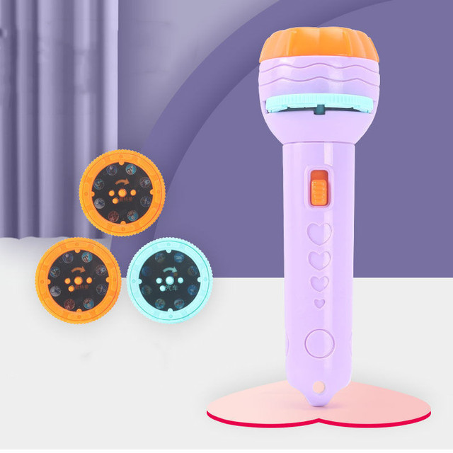 Sleeping Story Book Flashlight Projector Torch Lamp Toy Early Education Toy for Kid Holiday Birthday Xmas Gift Light Up Toy