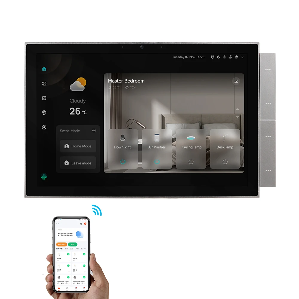 

2024 New Style 10 Inch Multi Function Smart Home Gateway Smart Home Control System Support Voice Control