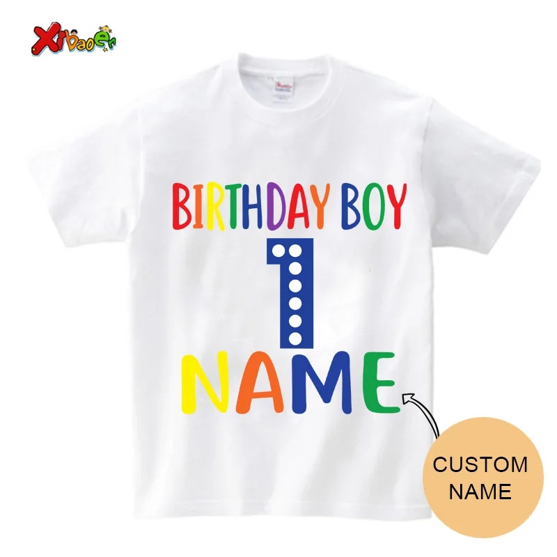Family Matching Outfits Birthday Party 2023 Family Clothes Set T Shirts Birthday Boy Kids Personalized Name Boy Party T-shirt 2