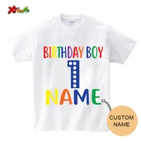 Family Matching Outfits Birthday Party 2023 Family Clothes Set T Shirts Birthday Boy Kids Personalized Name Boy Party T-shirt 2