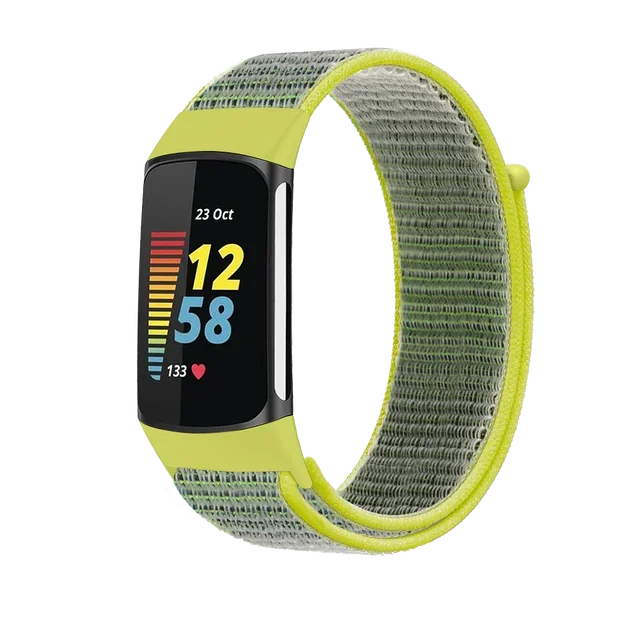 Breathable Soft Nylon Loop Strap - Comfortable Sports Wristband for Fitness Trackers