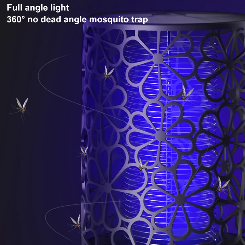 Flower Cover Mosquito Lamp Photocatalyst Mosquito USB Power Supply Portable Pregnant Babies Safe Repellent Light