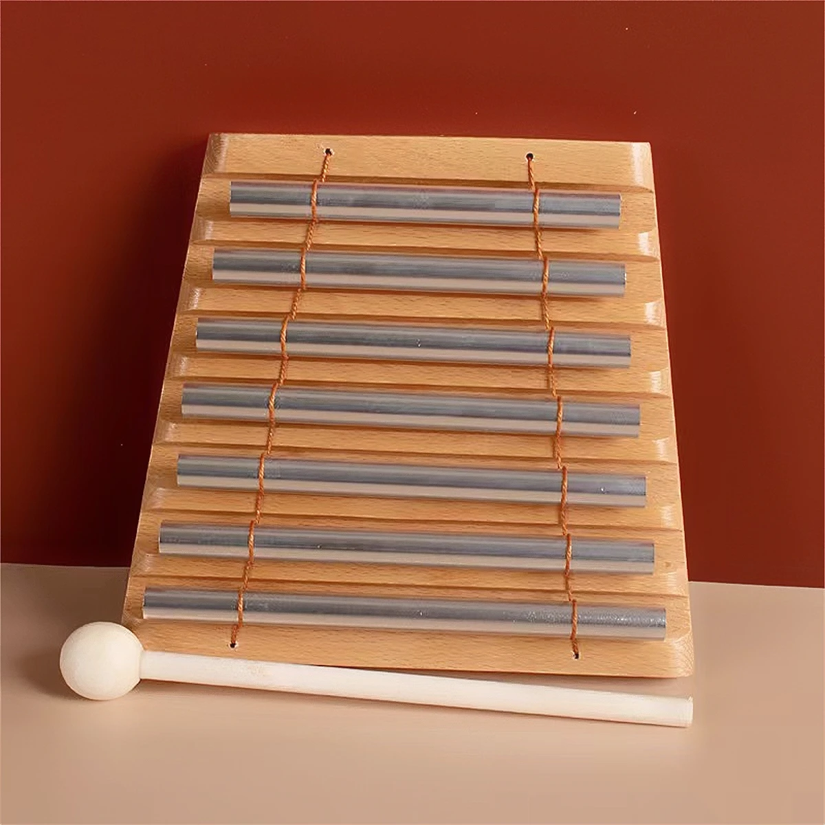 Miwayer 17Tone Meditation Bell Chime Hand Chimes Wind Chimes，Orff Percussion Instruments Wooden