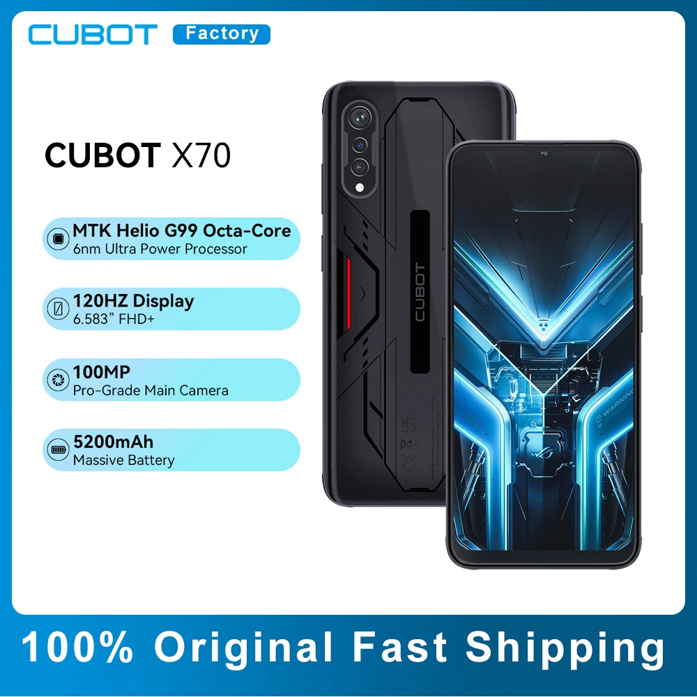 Cubot KingKong 9 Rugged Phone 6.583 FHD+ Helio G99 Android 13 24GB  RAM+256GB ROM