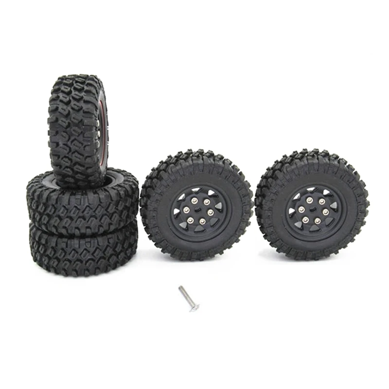 5Pcs Rubber Spare Tires Tyre Wheel Upgrade Accessories For XIAOMI XMYKC01CM JIMNY 1/16 RC Crawler Car Parts