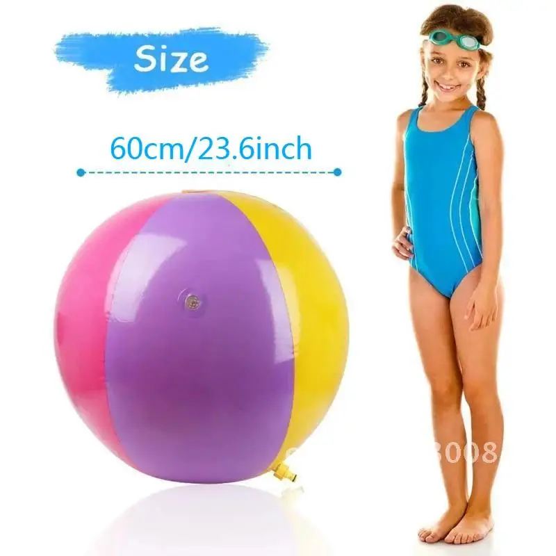 Funny Spray Inflatable Water Ball Kids Water Sprinkler Ball Summer Outdoor Playing Lawn Pool Beach Swimming Toys The Balls