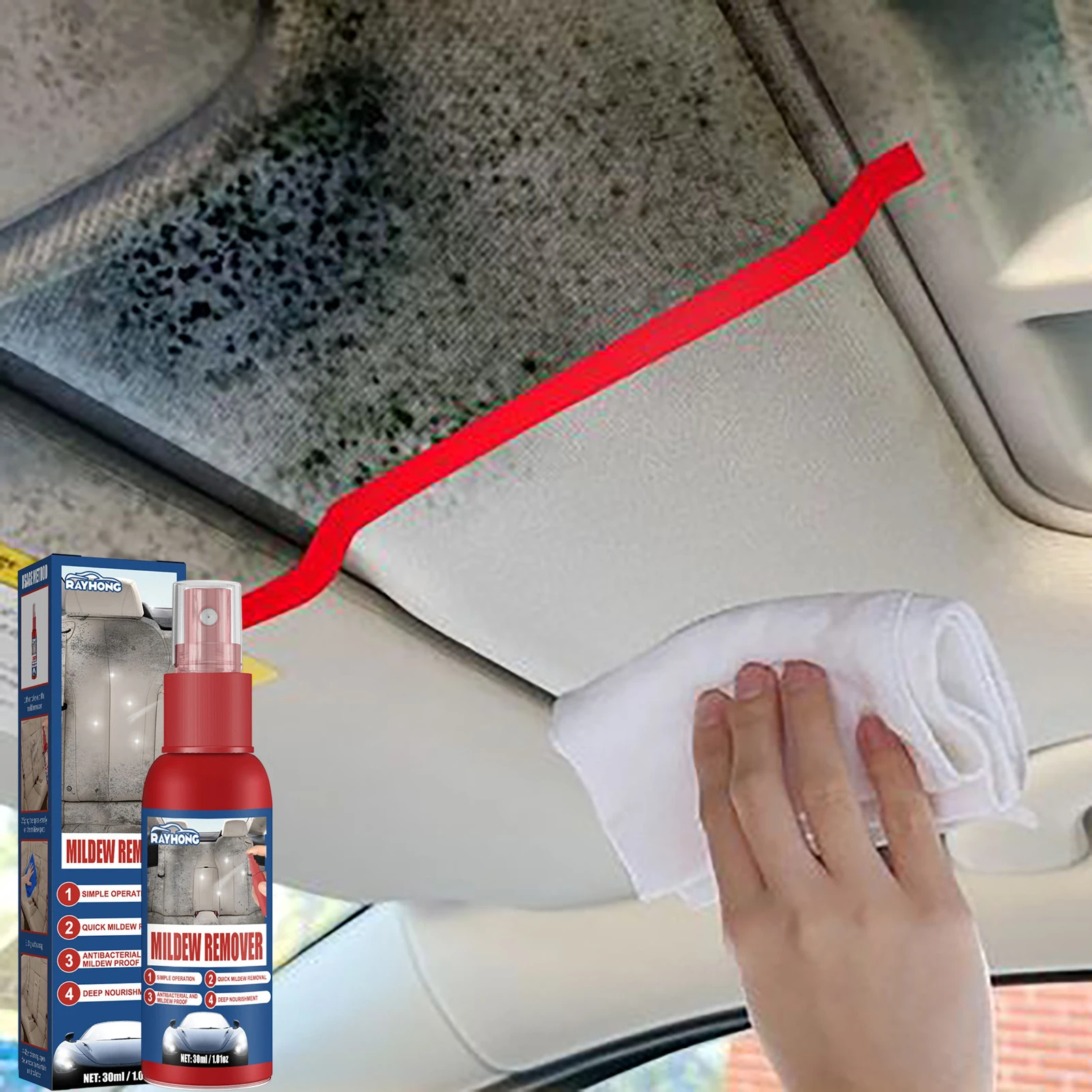 Car Detailing Headliner Cleaner, 500ML Rubson Car Cleaner, Rubson Interior  Clean