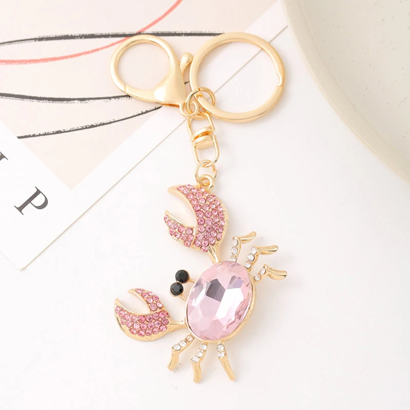Adorable Turtle Keychain with Shiny Gemstones Stylish Key Chains Bag Accessory for Ladies and Teens