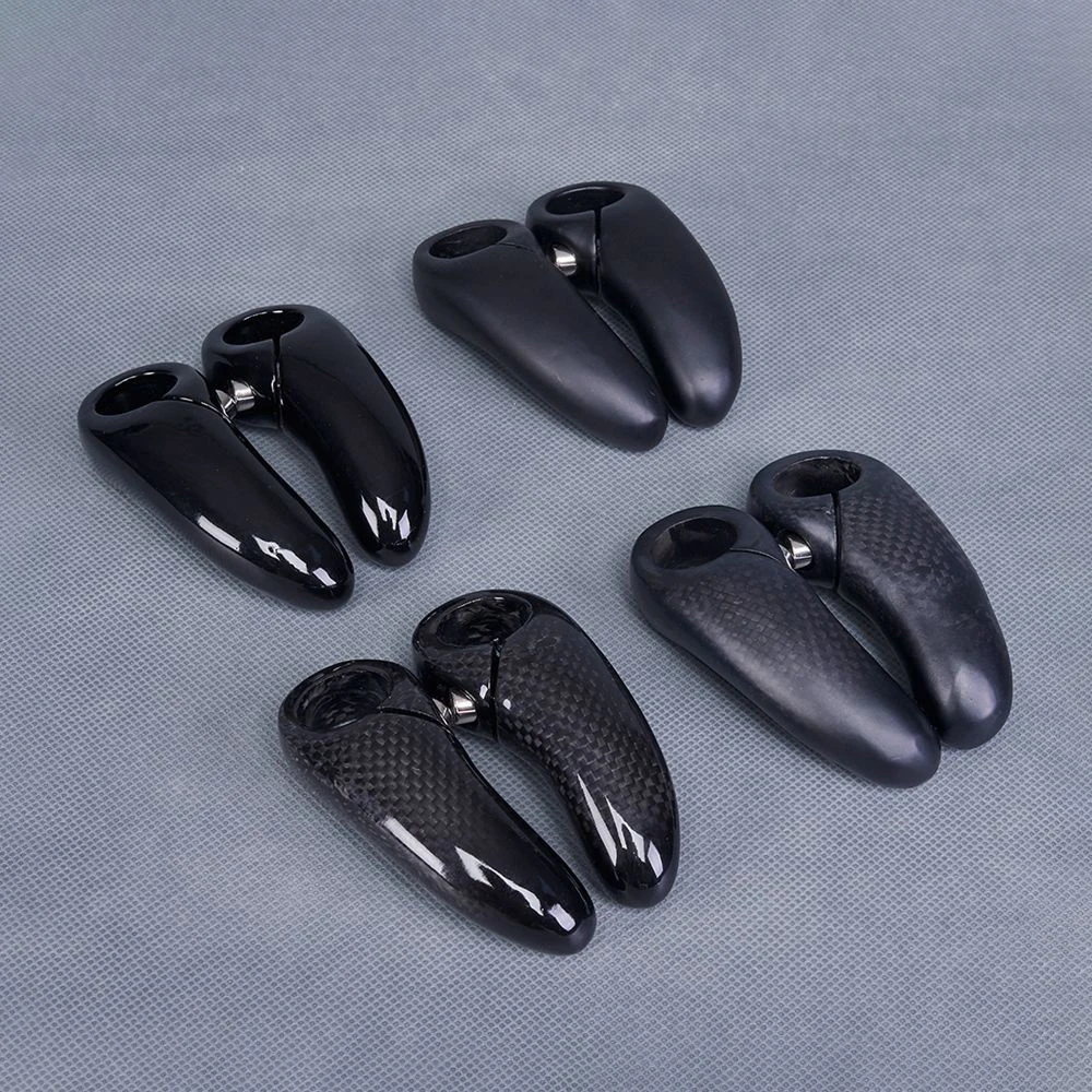 Full Carbon Fiber Bar End MTB Bicycle Handlebar Bar End 1 Pair Small Auxiliary Handlebar 22.2mm Mountain Bike Parts