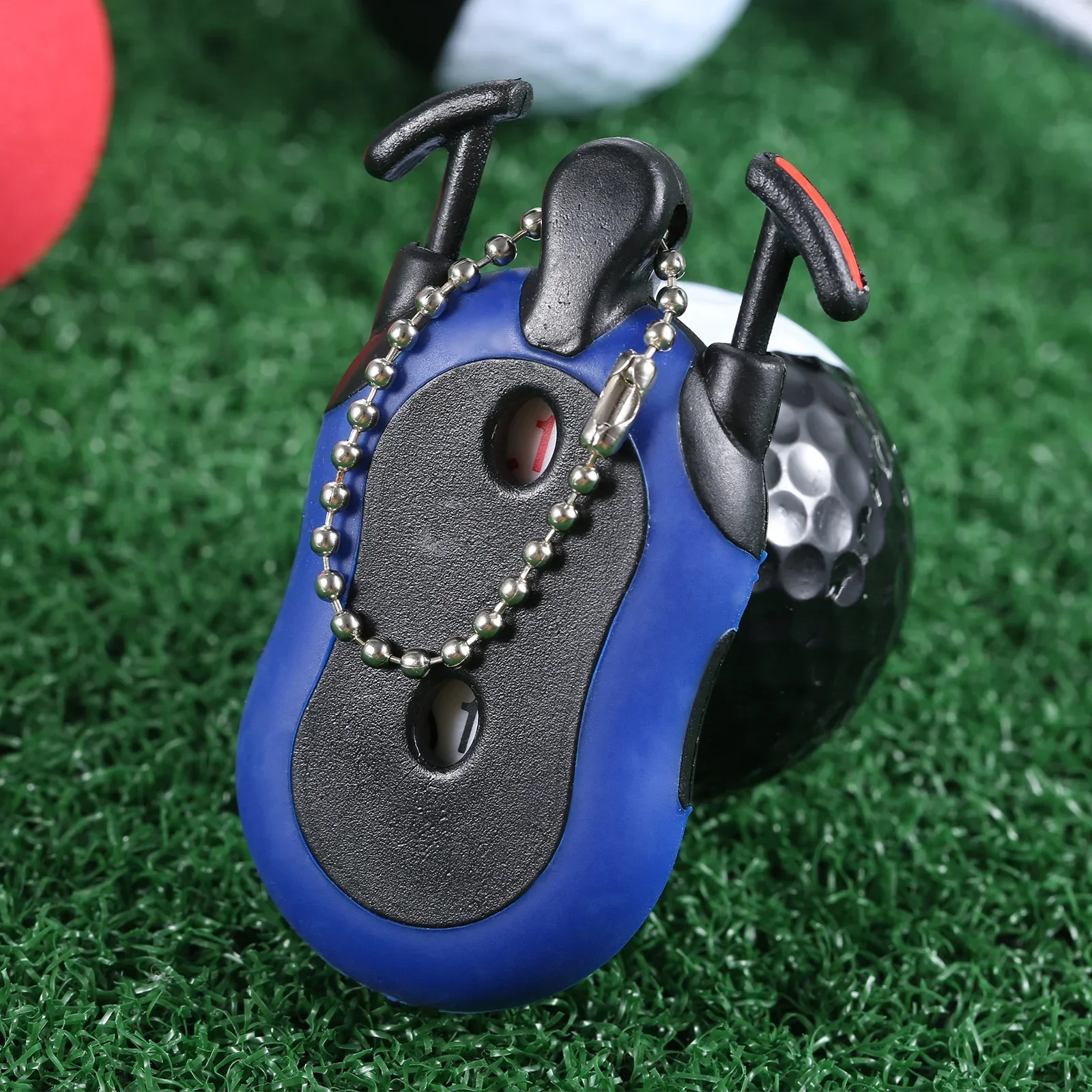 플라스틱 듀얼 디지트 스퀘어 스코어러, 스트로크 샷 풋 스코어 카운터, 게임 코트 스코어링 용품, 야외 골프 액세서리, 1 개