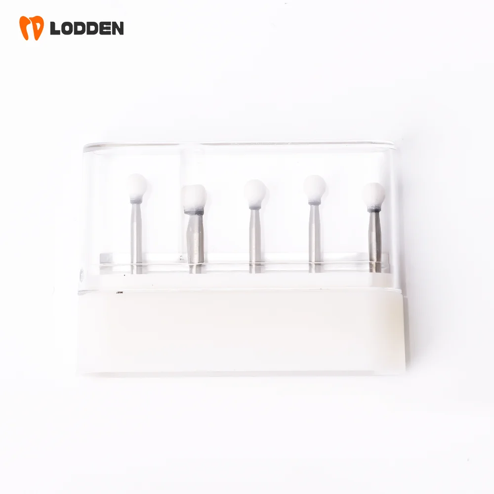 LODDEN 5 Stück Dental-Polierbohrer aus weißem Stein, Kegel-/Flammen-/runde Form, Abriebbohrer, FG zum Polieren, Füllen von Verbundwerkzeugen – Detail 26