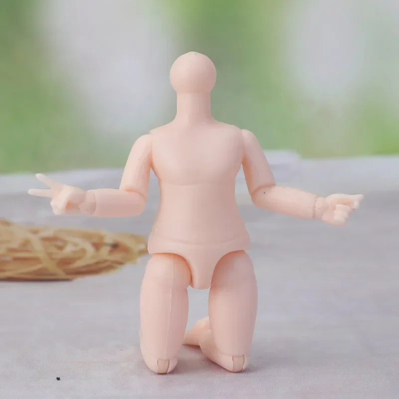 1/12 BJD Doll 13 Movable Joint Doll 13 Cm Naked Baby No Shoes Girl Normal Skin Color DIY Dress Up Doll Toy Gift - 2
