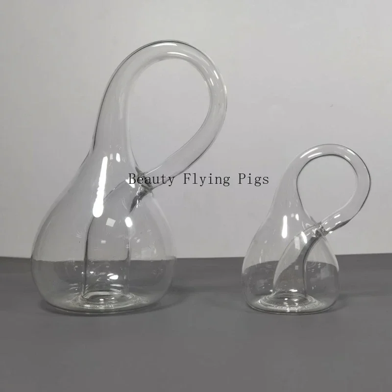 Klein Bottles Thickened Ornaments Four-dimensional Space Decorative Glass Bottle Gifts Transparent Glass Home Decoration glass bottles