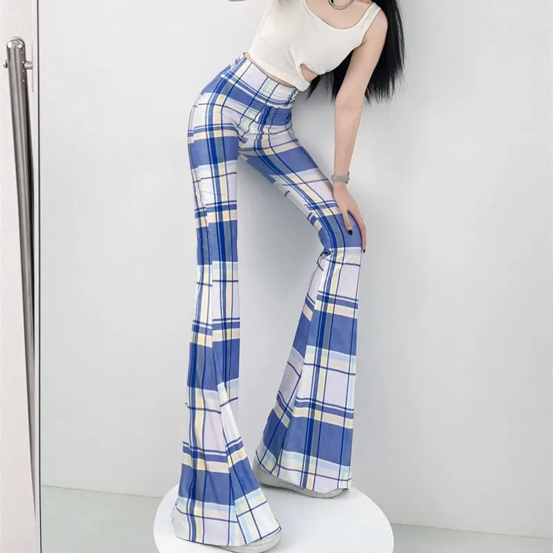 European American Personalized Street Versatile Slim Flare Pants