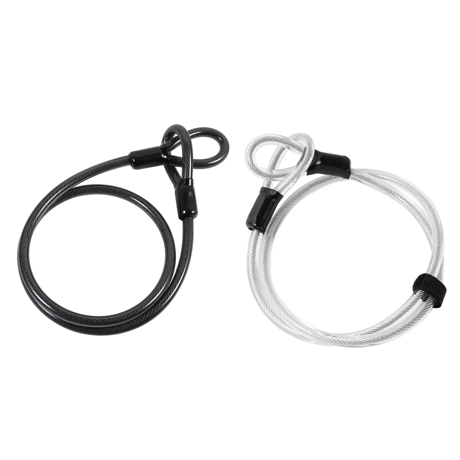 

Bicycle Steel Cable Coated Anti Theft 4ft Safety Double Loop Heavy Duty Cable for Bicycle Ladder Boat Gate Mower