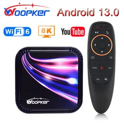 Woopker 2023 New Android 13 TV Box K52 4G 64G 32G Rockchip RK3528 Quad Core 8K HD Media Player Wifi6 BT5.0 YouTube Smart TVBox