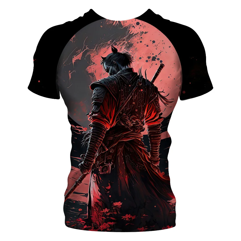 Judo Samurai 3d gedruckt Herren T-Shirt Mode Persönlichkeit japanische Ninja kreative Mode Trend lässig kurz ärmel ige neue Top