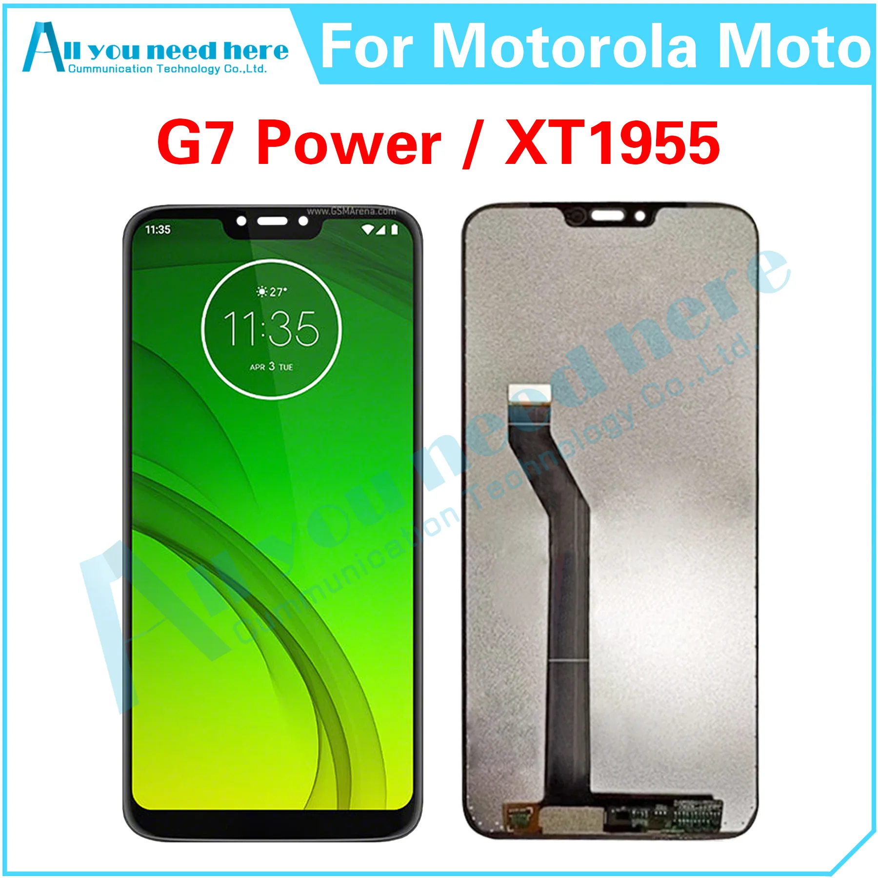 

100% тест для Motorola Moto G7 Power XT1955 G7Power ЖК-дисплей сенсорный экран дигитайзер в сборе запасные части
