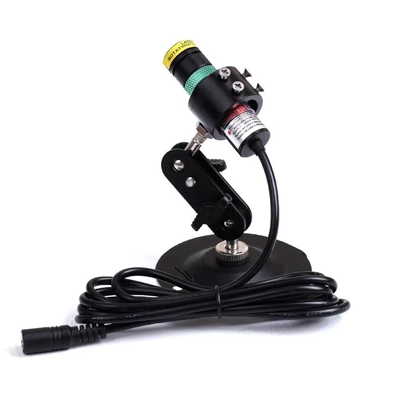 18X65mm Adjustable 520nm 10/30/50/80mw Green Line/Dot/Cross Laser Diode Module W/ 5V Adapter & Holder laser module