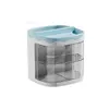 Practical Multi-Functional Desk Organizer Pen Holder Double Layers Rotating Pencils Storage Rack Student Cosmetics Storage Shelf 6
