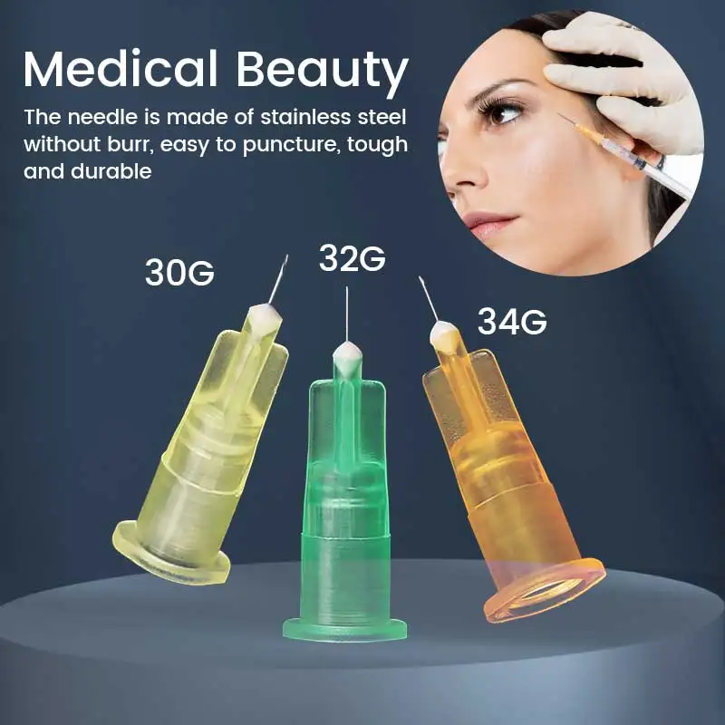 Disposable Acupuncture Needle 18G 25G 27G 30G 31G 32G 34G 4mm Disposable Sterile Sharps Tips Superfine Stainless 10-200PCS Smooth Small Painless Needle