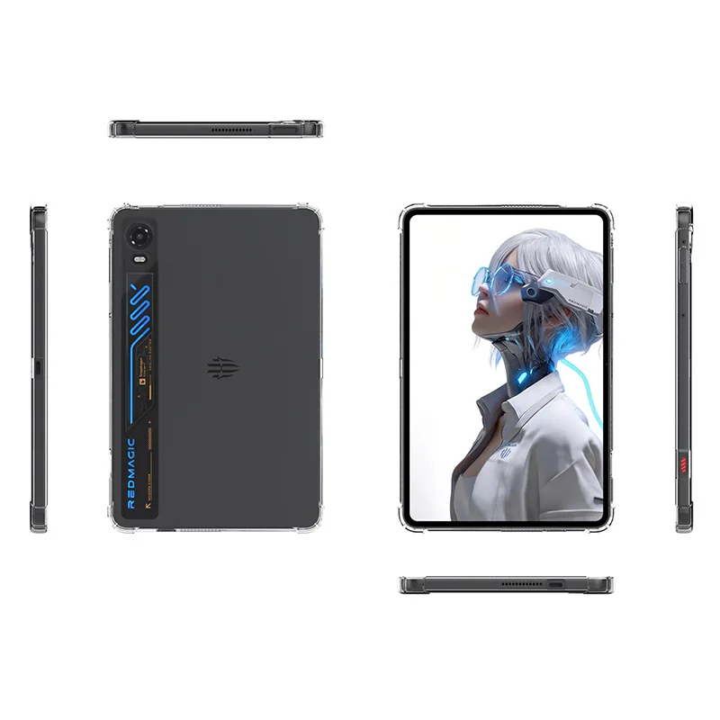 Slim Shockproof Clear TPU Back Cover with Airbag Protection
