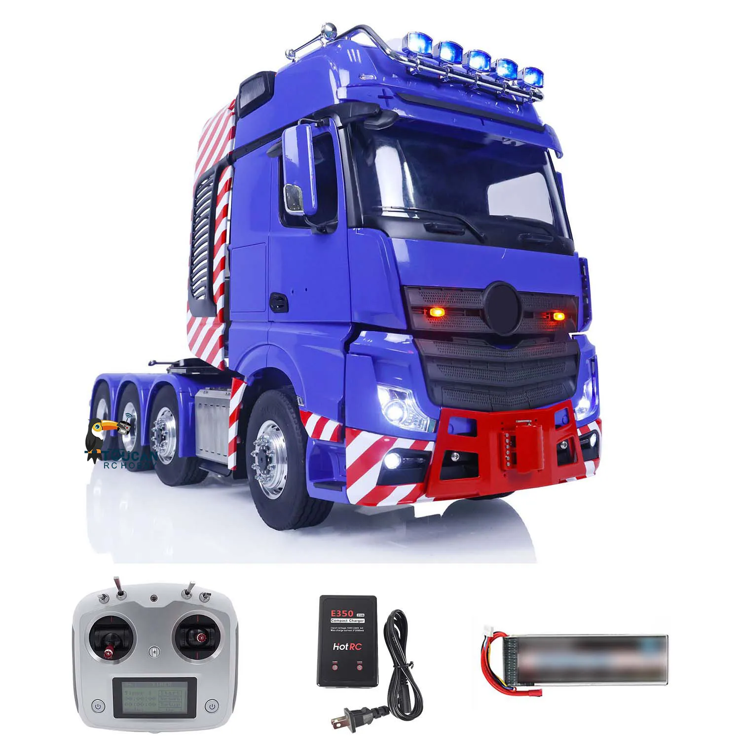 LESU 8X8 RC Tractor Trucks 1/14 RTR Radio Control Car DIY Vehicle Metal Chassis Lock Differential Steering Shift Servo THZH1552 3