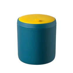 Compact Desktop Trash Can and Organizer (Blue)