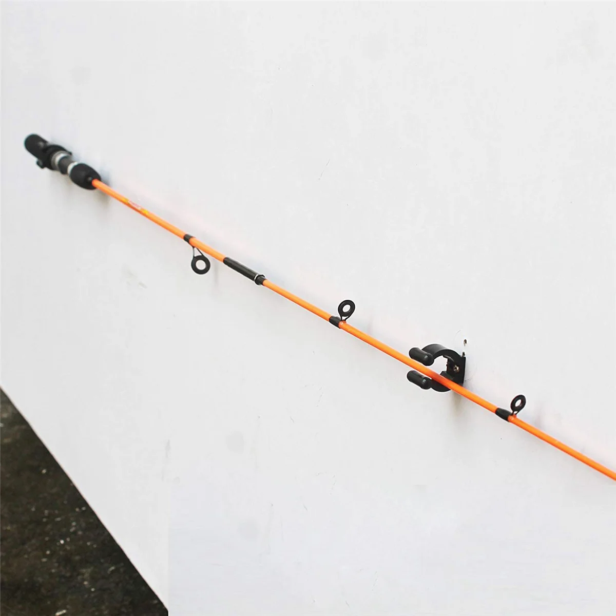 BAAU 48 Pieces Regular Fishing Pole Rod Holder Storage Clips Rack 2 Style & 24 Pcs Each Style- Big for Hold Handle