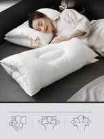 1PCS Pillows Soft Feather Velvet Neck Pain Relief Help Sleep Relaxing Cervical orthopedic Anti-snoring Anti Wrinkle Pillow 1