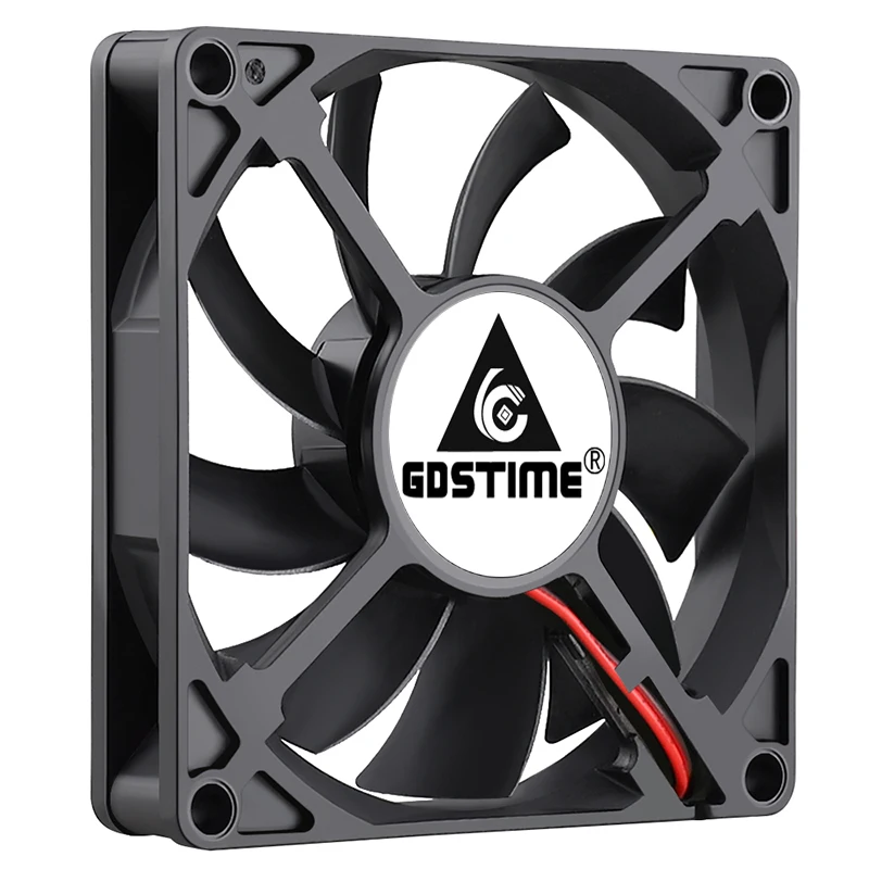 Gdstime-ventilador Axial Pinos 8cm dc 12v 24v 80x15 mm Rolamento de Esferas Duplo Caixa de pc 80x80x15 mm 8015 Pino 2 - Imagem 4