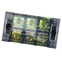 1Pcs TB4503 45A 600V Dual Row Barrier Screw Terminal Block Strip Wire Connector Insulated DIY Electrical Fix Fence High Quality 6