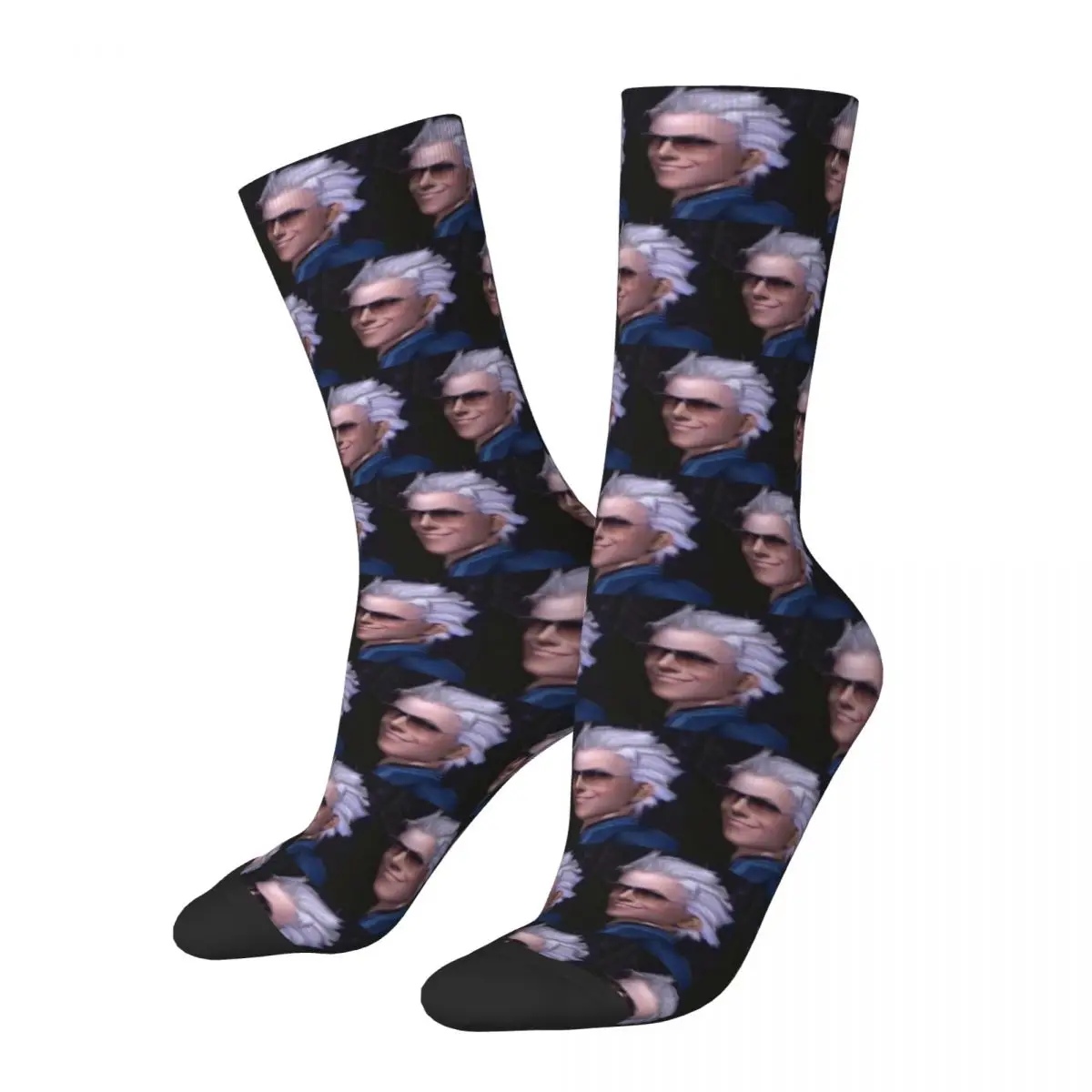 

Vergil From The Devil May Cry Series Socks Harajuku Super Soft Stockings All Season Long Socks Accessories for Christmas Gifts