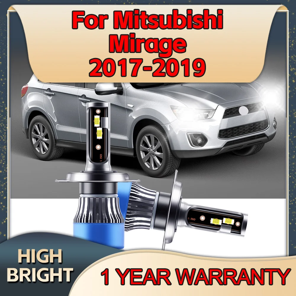 

2 шт., Автомобильные светодиодные лампы 6000K H4, 2017 лм