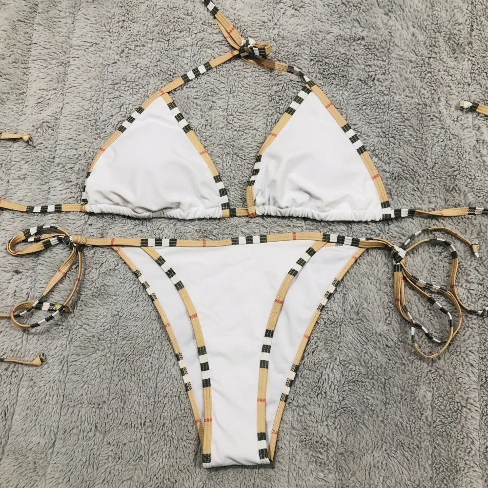 Strappy Bikini Set Women Summer Beach Swimwear Vogue Sexy Summer Vacation Pool Party Tankini Bikini Set Bikini Swimsuit Women Swimwear