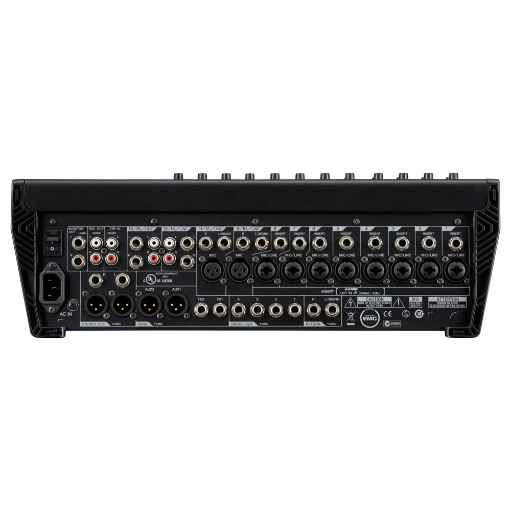 MGP16X 16 Channel Premium Mixing Console 10 Mic Inputs with 48V Phantom Power and HPF per Channel