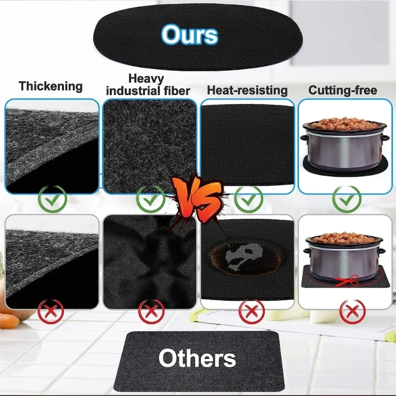 Air Fryer Heat Resistant Mat Kitchen Countertop Slow Cooker Heat Protector Mats Dropshipping