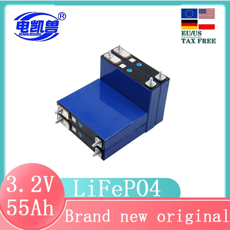 

55Ah 3.2V LiFePO4 battery Lithium iron phosphate batteries for 12V 24V 3C Motorcycle Car Motor Modification Duty-free new