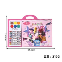 Kpop Охотники на демонов Книжка-раскраска Руми Мира Зои Креативная книга для рисования Трассировка эскизов Копирование изображения для рождественских подарков — изображение 5