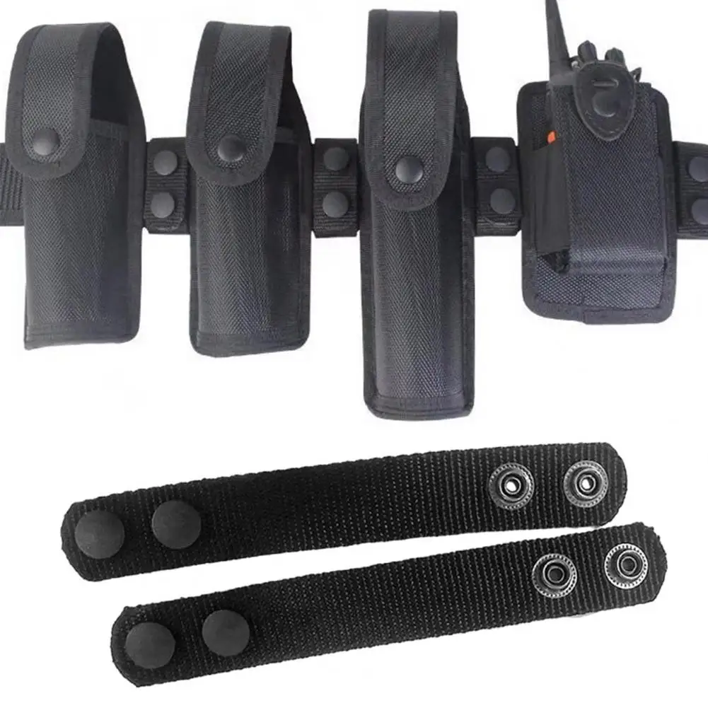 

4Pcs Tactical Belt Holder Belt Retainer Double Snaps Design Lightweight Utility Belt Loop Keepers Military Accessories