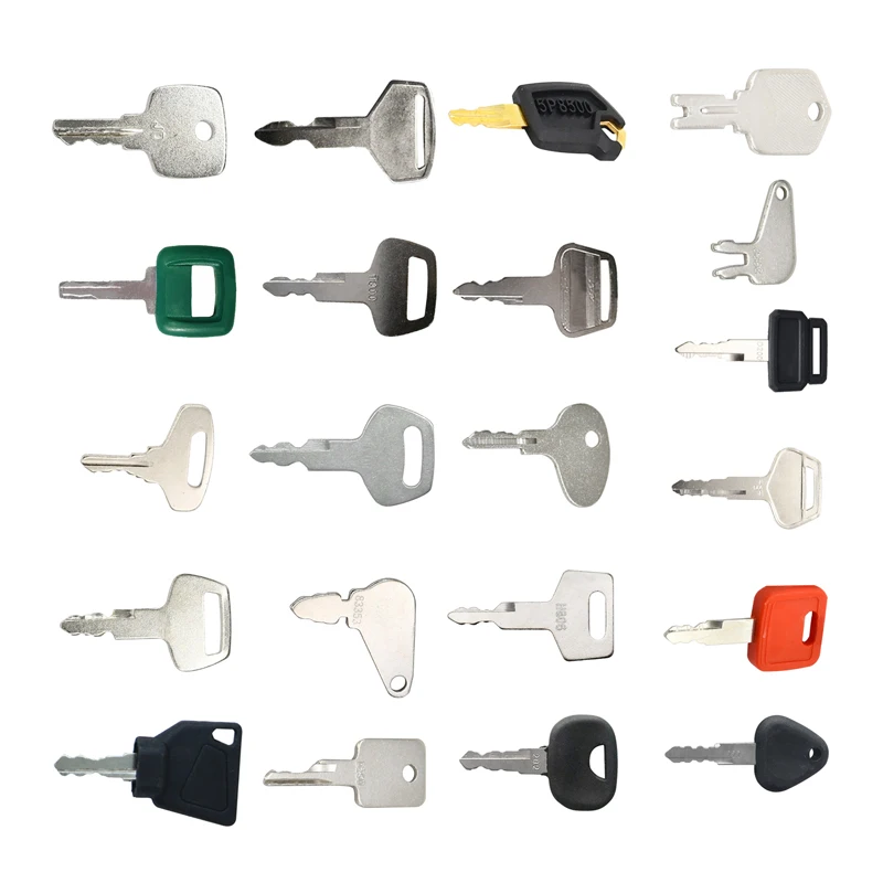 21PC Ignition Key Set Compatible with Case Construction Heavy Equipment Compatible with John Deere Volvo