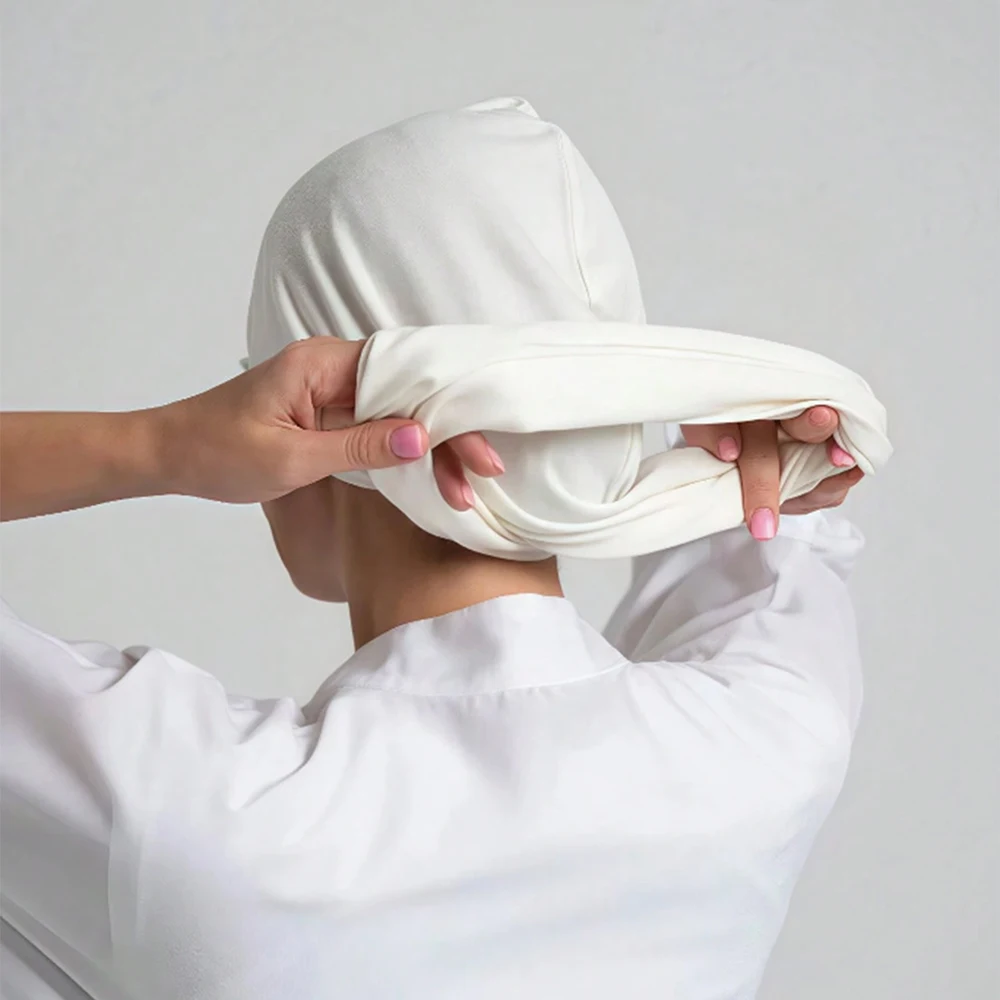 Nouveau Modal Jersey instantané Hijab femme musulman sous-écharpe casquettes coton extensible chapeau Islam Turban Bonnet Foulard foulard bandeau
