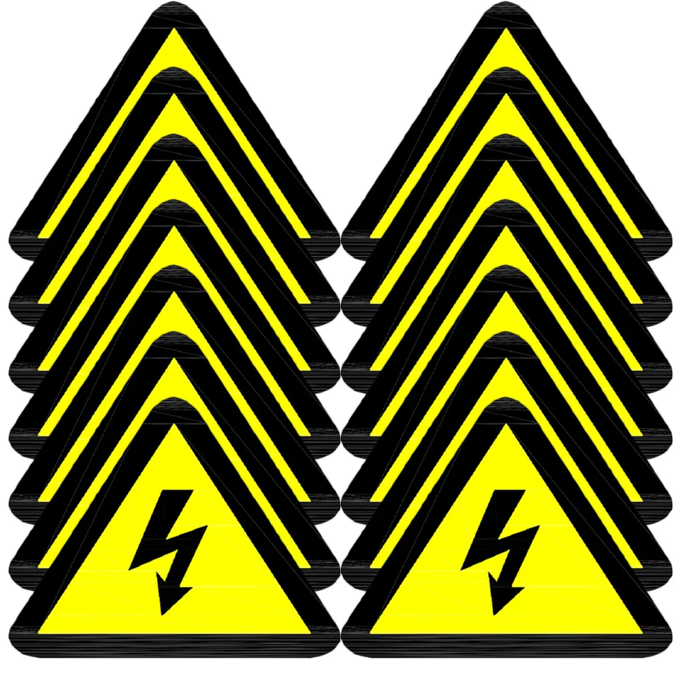 Cartello Pericolo Elettricità Vsafety - Adesivo EN ISO 7010 200x300 Mm - Rischio Apparecchiature Elettriche