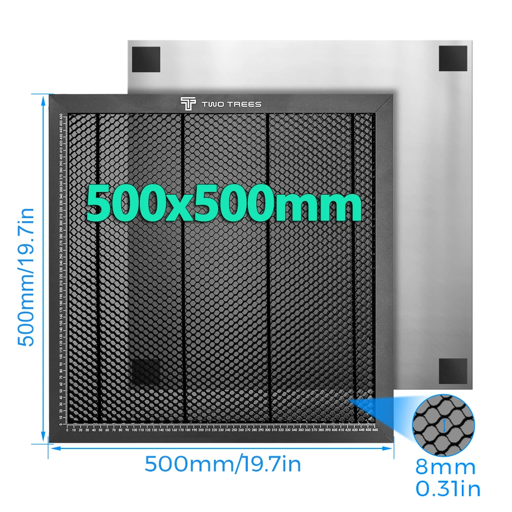 Mesa de Trabalho Honeycomb Gravador Laser Painel de Aço Plataforma para Tts Laser Machine Clean Cutting Work 500×500 mm