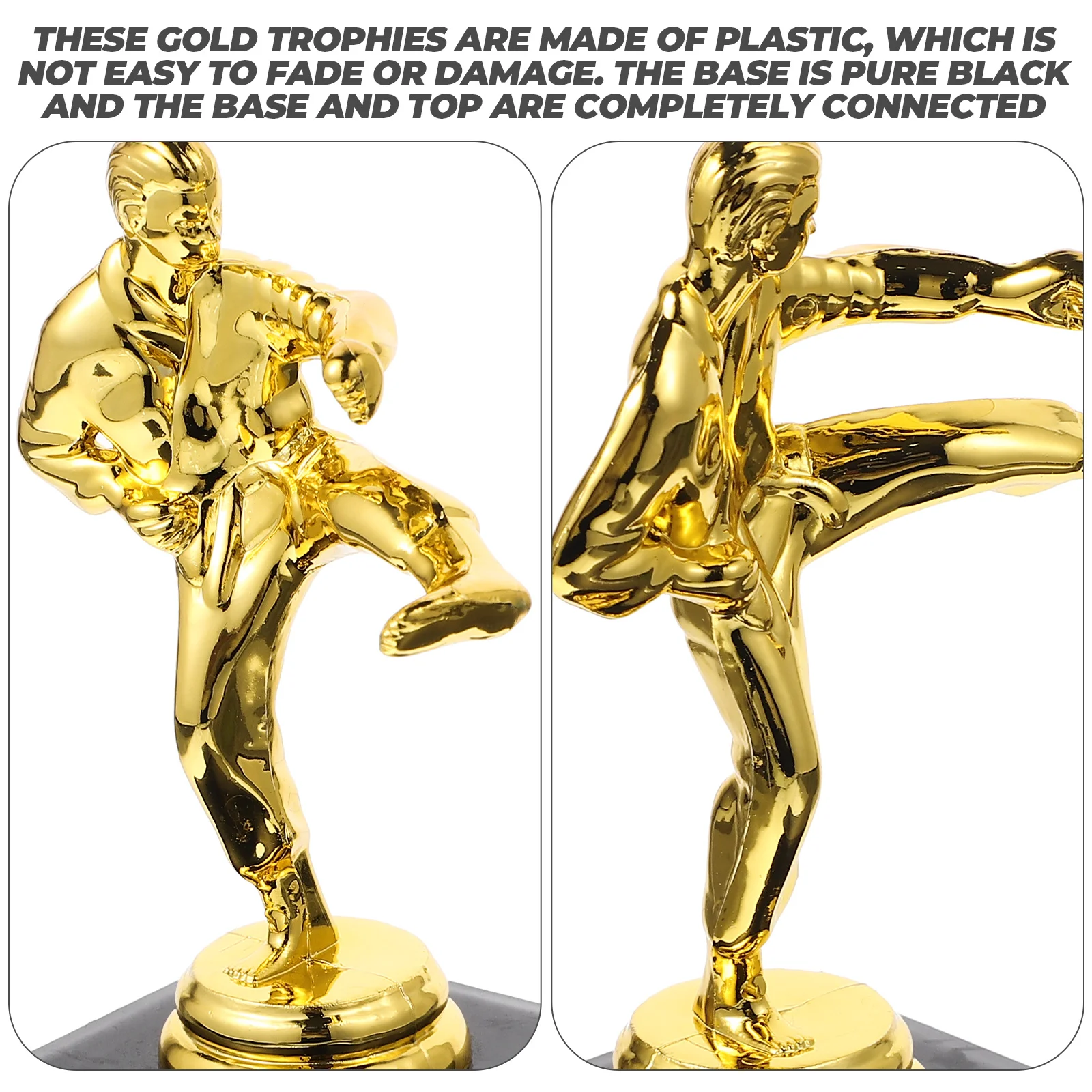 Golden Taekwondo Trophy Award Cup Celebration Competition Souvenir Prize Decor Kids Trophy Martial Souvenirs Team Sports